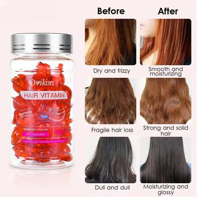 Ätherisches Haaröl in Kapselform Ätherisches Haaröl Leave-in Anti-Frizz-Essenz