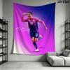 Jamal Musiala Glory  Wall Hanging Printed Fabric Blanket Decorative Tapestries for Bedroom Living Room Home Decor