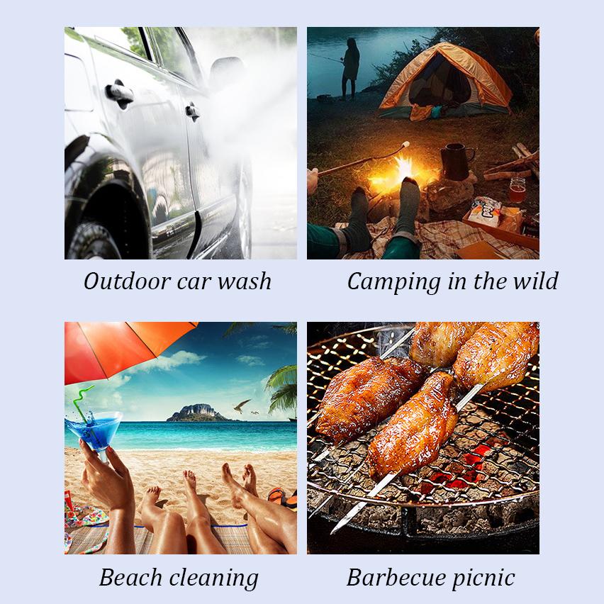 5L-15L Outdoor Collapsible Water Bag Camping Foldable Water Containers Drinking Multifunction Telescopic Storage Water Bottle