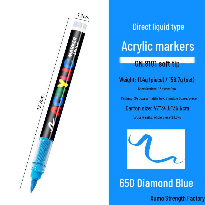 

Soft Tip Liquid Ink Markers for Painting, Doodling & Layering – No Press Needed