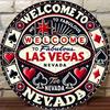 Pittura su Lamiera Stampata HD D Rilievo Segno in Latta Vintage Las Vegas Tema Gioco d'Azzardo Poker Decorazione Murale in Metallo per Casa Bar