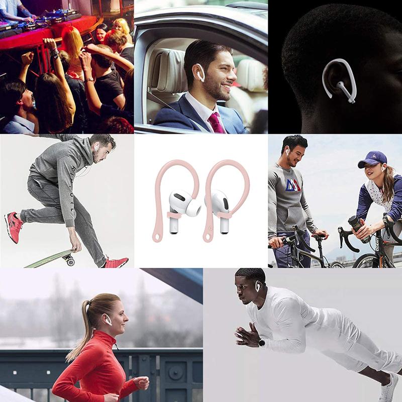 1 pár Háčků za uši Měkké Silikonové TPU Ochranné Háčky za uši Proti ztrátě Háčky za uši Držák sluchátek pro AirPods (AirPods nejsou součástí dodávky)