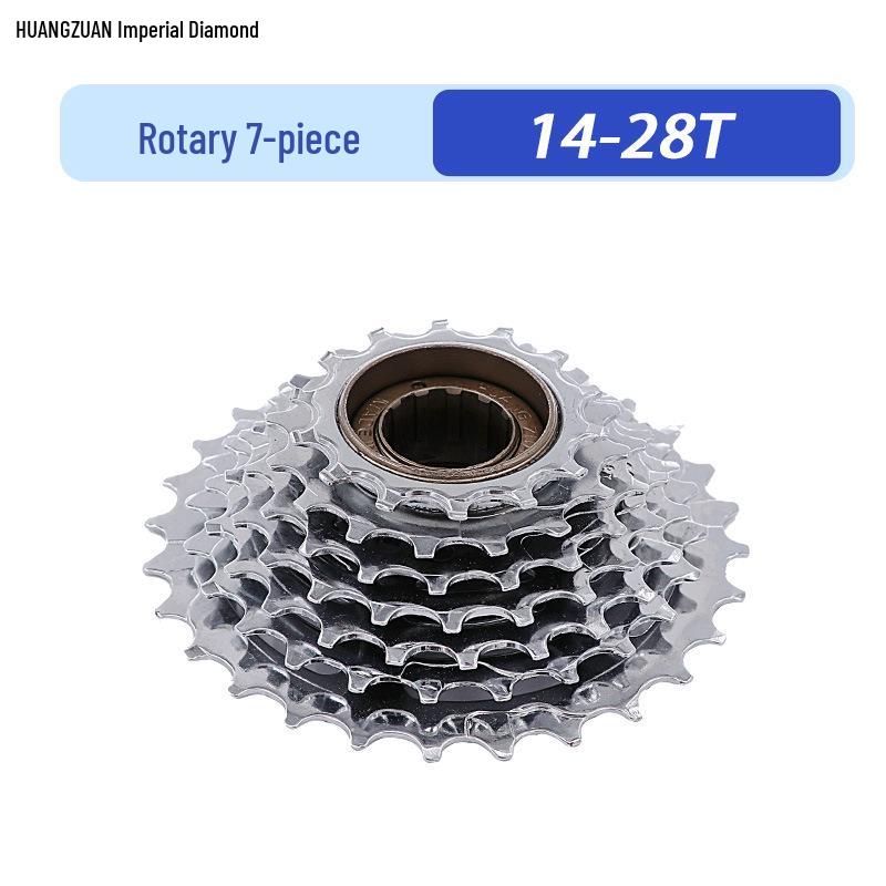 6/7/8-Speed Mountain Bike Freewheel: 13-28T Gears, 21/18/24-Speed Transmission Cycling Accessory