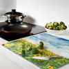 Decorative Glass Kitchen Cutting Board Field of Sunflowers 60X52 Cm
