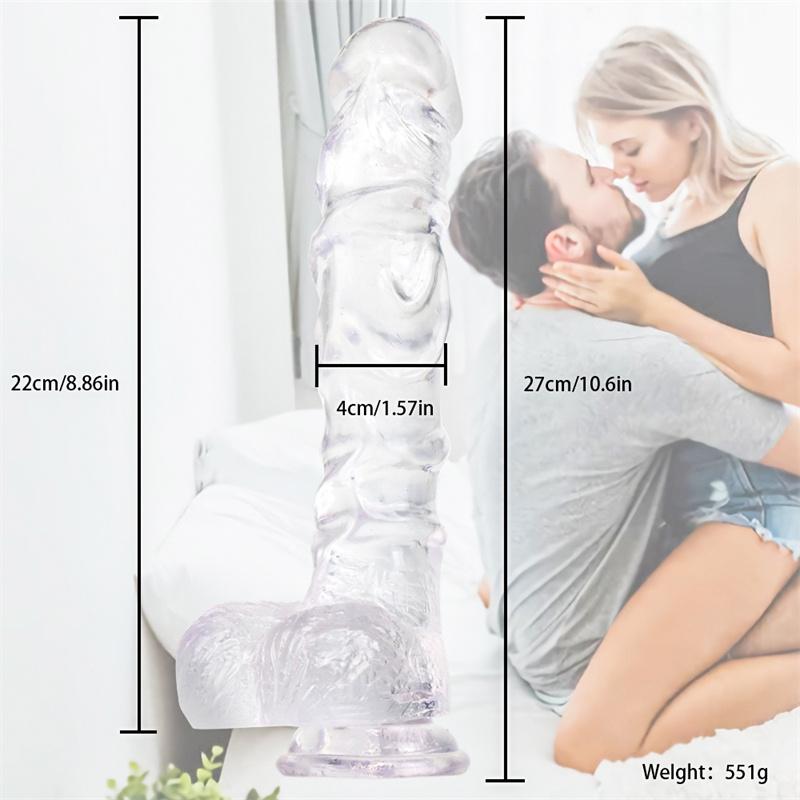 Großer Kiel Dildo Großer Simulationsdildo Kristallfarbe Weiblicher Masturbator Erwachsenenprodukte
