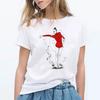 Summer 2024 Watercolor Ballet Dancer Printed Girl Black T Shirt Kawaii Gymnastics Dance Lover Gift Tee Shirt Femme Custom Tshirt