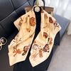 Simple 91cm square scarf ins Han Da striped silk multi-functional scarf fashion day shawl silk scarf light luxury