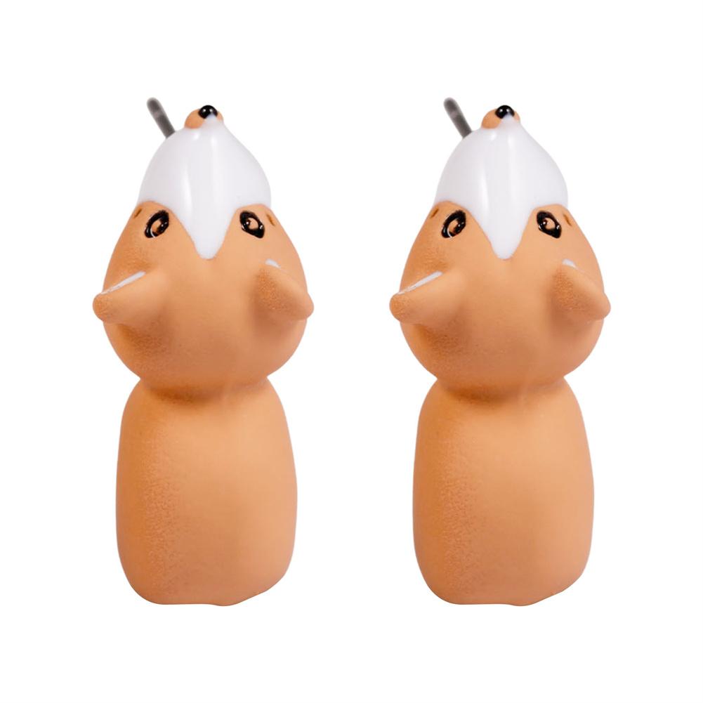 1 Pair Of Resin Earrings Handmade Cute Animal Piercing Earrings Stud Earrings For Women Girls