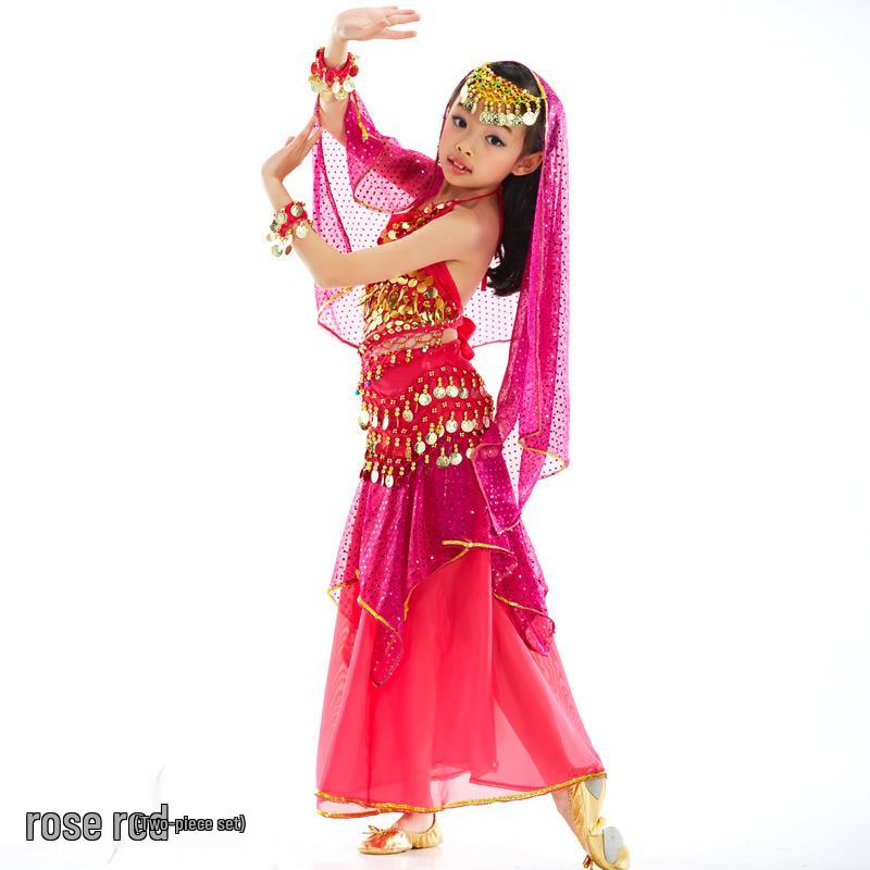 

Танцовщица 1 июня Детский костюм для танца живота - Индийский сценический наряд S