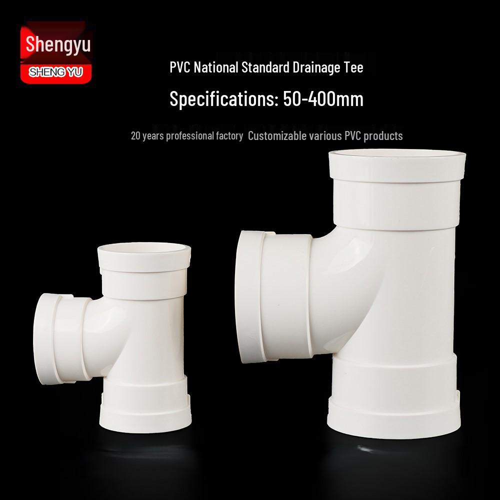 PVC Redukční T-kus s inspekčním otvorem a hrdlem/trnem