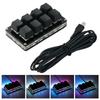 USB Wired Mini Keyboard RGB Black 8 Keys Custom Programmable Game Mechanical Gaming Keyboard Shortcut Keypad Key O7B2