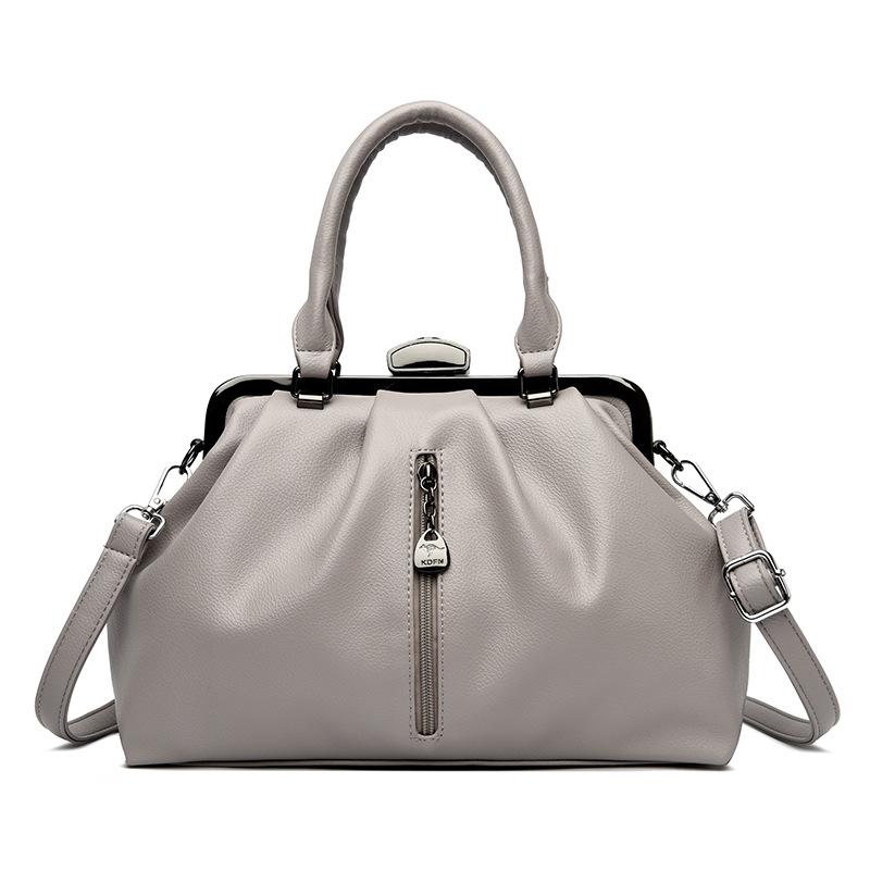 

Новая сумка через плечо для женщин, модная сумка большой вместимости для женщин светло-серый