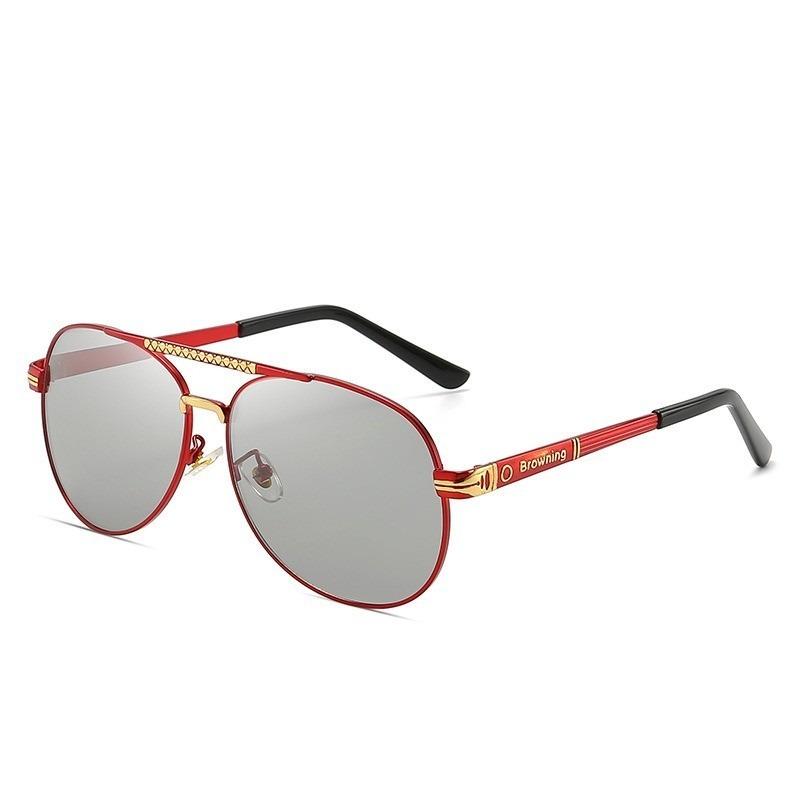 Pochromic Sunglasses UV400 Fly Light Shield Color Changing Lenses Men's Anti Glare Driving Glasses for Day and Night Use