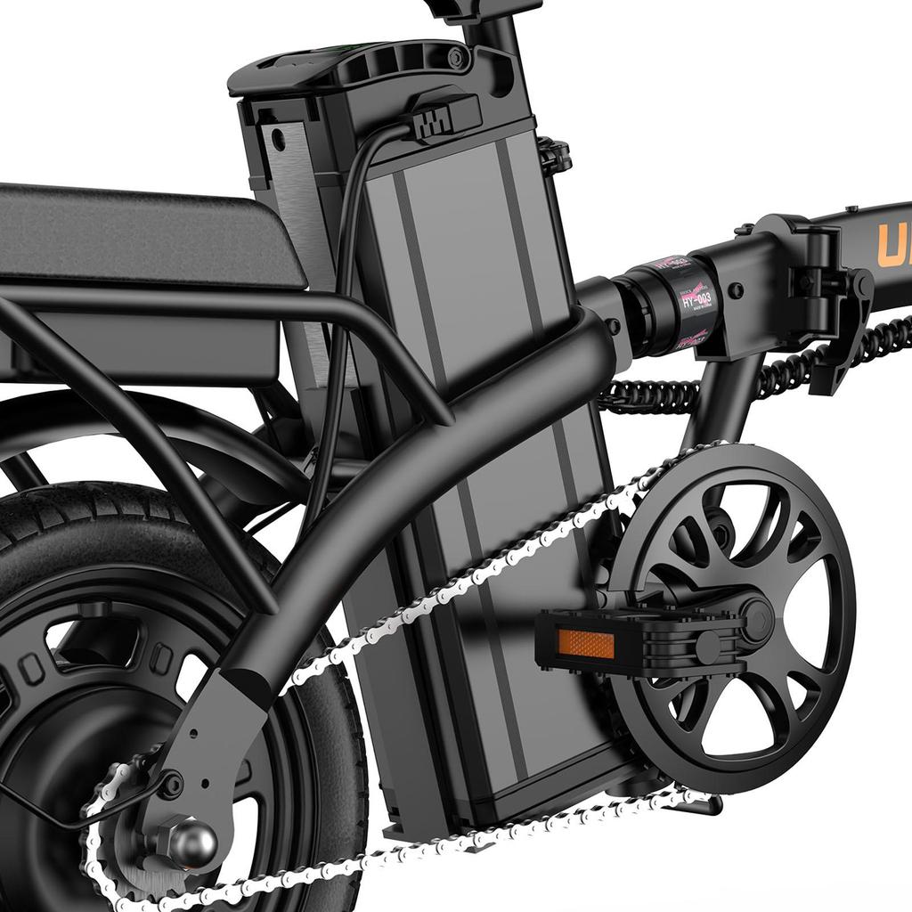 URLIFE F1L Adult Outdoor Folding E-Bike 48V7.5AH Battery 350W Motor City Electric Mountain Bicycle 14 Inch Off-Road Electric Bicycle