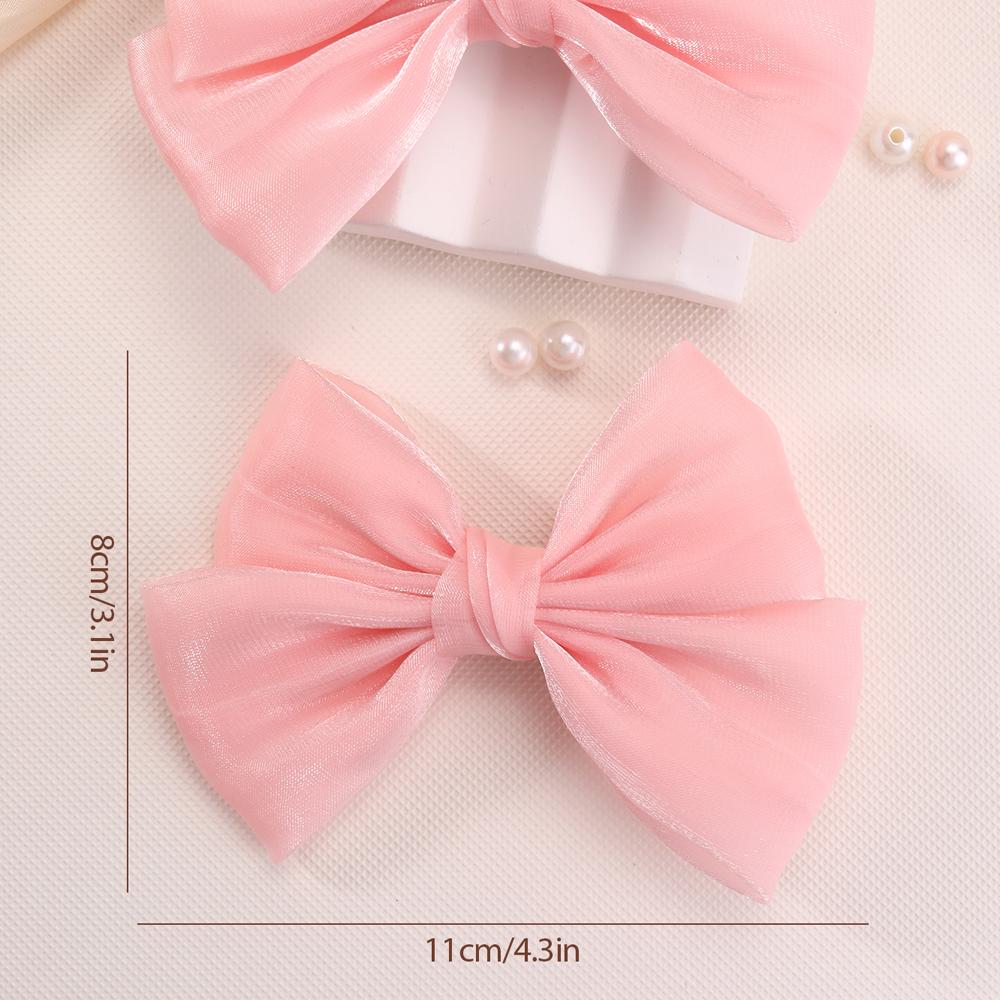2 Stück Perlmutt Schleife Haarspange Glitzernde Glänzende Haarnadel für Mädchen Kinder Koreanischer Stil Kopfschmuck Accessoires Schule Täglich Party Geschenk