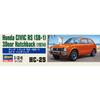 Hasegawa 1/24 Historic Car Series Honda Civic RS SB-1 3-Door Hatchback Plastic Model HC25
