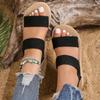 New Outdoor Summer Lightweight Slides Solid Color Thick Bottom Ladies Shoes Female Sandals