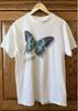 Vintage 90s Delta World Change Butterfly T-Shirt