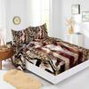 Four-Piece Mattress, Bed Sheet, Animal Print Mattress, Protective Cover, Bedding.