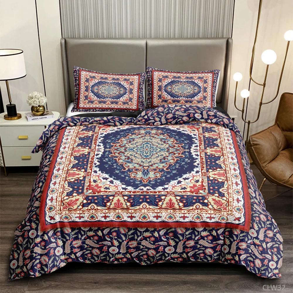 

Комплект пододеяльников в стиле бохо Комплект пододеяльников с цветочным принтом и виноградной лозой, наволочка, двуспальная кровать размера «king-size», полиэстеровый чехол-одеяло 70x133cm 2pcs