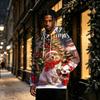Men's Christmas Print Trendy -Lined Pullover Hoodie Long Sleeve Sweatshirt