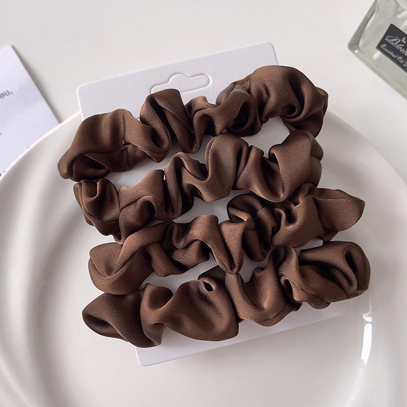 Korean Elegant Retro Intestine Hair Ring for Women - Stylish Bun & Ponytail Hair Accessory
