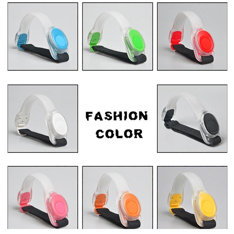 LED Light Up Armband Reflective Adjustable Wearable Silicone Running Belt Strap