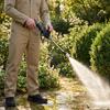 Hochdruckreiniger Spritzpistole mit verstellbarer Düse, langem Strahlrohr, Schlauchadapter und Seifenspender für die Auto- und Gartenreinigung