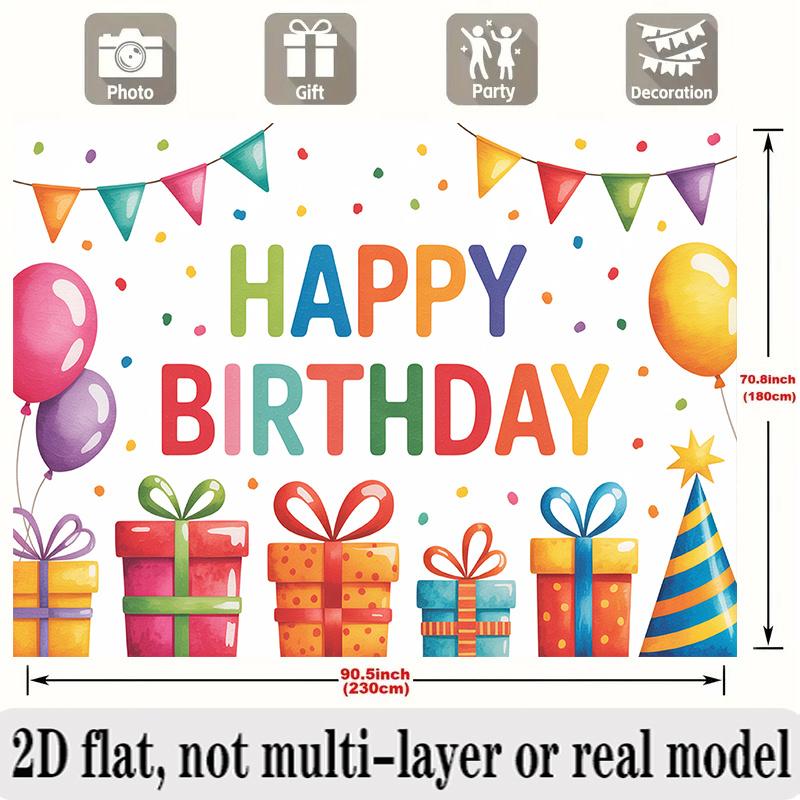 Party Backdrop Flat Banners Balloons Celebrations Wedding Enthusiasts Event Photo Background Front Door Decor