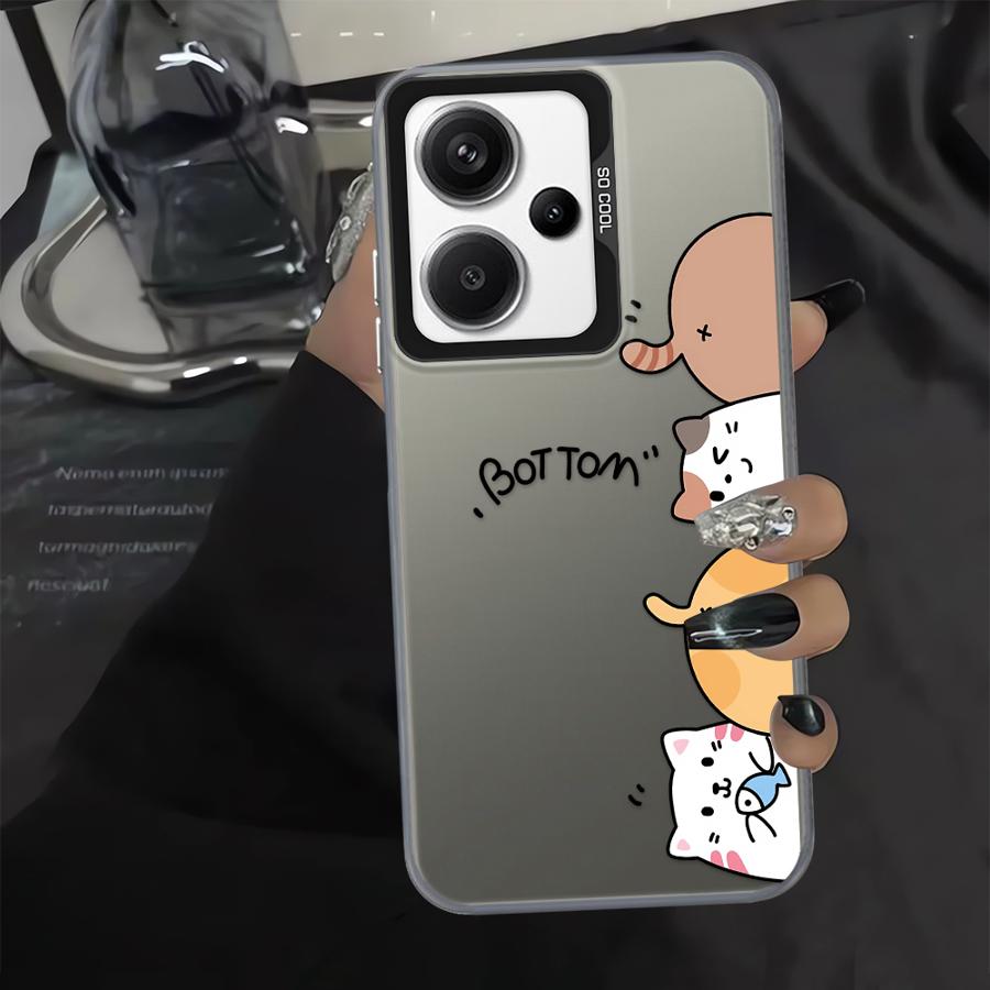 Phone Cover Case for Xiaomi Redmi Note 14 A1 11 Pro Note 13 12 Pro Plus A2 12 10 12C 13C 14C Cute Cartoon Cat