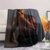1PC Frank Ocean Print Flannel Blanket, High Quality Comfortable for All Seasons, Home Decor, Warmth and Comfort, Perfect for Christmas Gifts