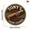 Vintage Tin Sign Metal Wall Art Tony Cigar Lounge Bar Decor