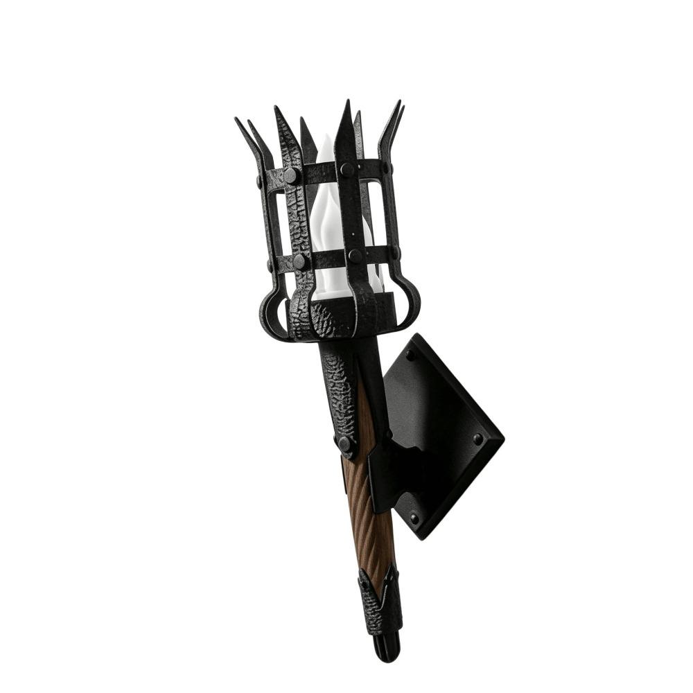 Led Lighting Medieval Torch Wall Lamp Dual Torch Torch Shape Hanging Light  Haunted House