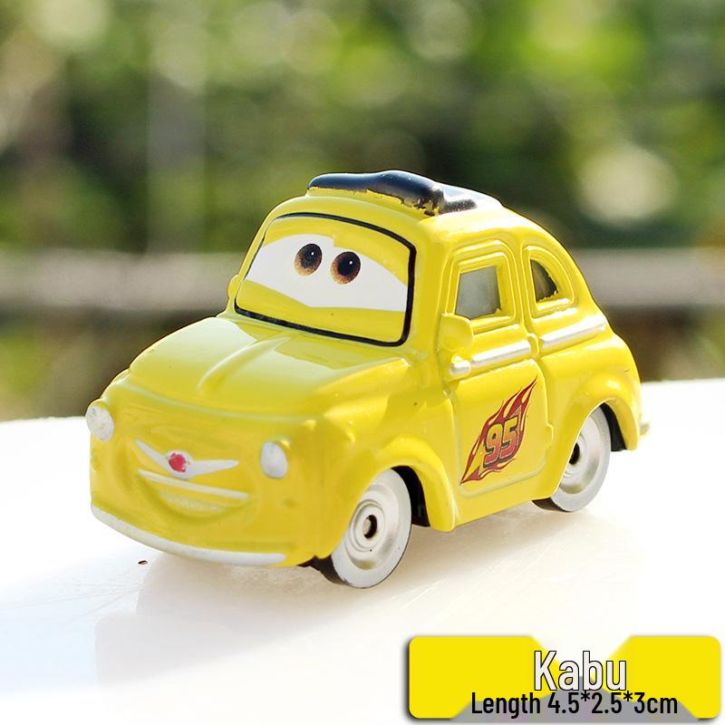 Pixar Cars Alloy Toy Set: McQueen, Mater, Sally, Sheriff Models