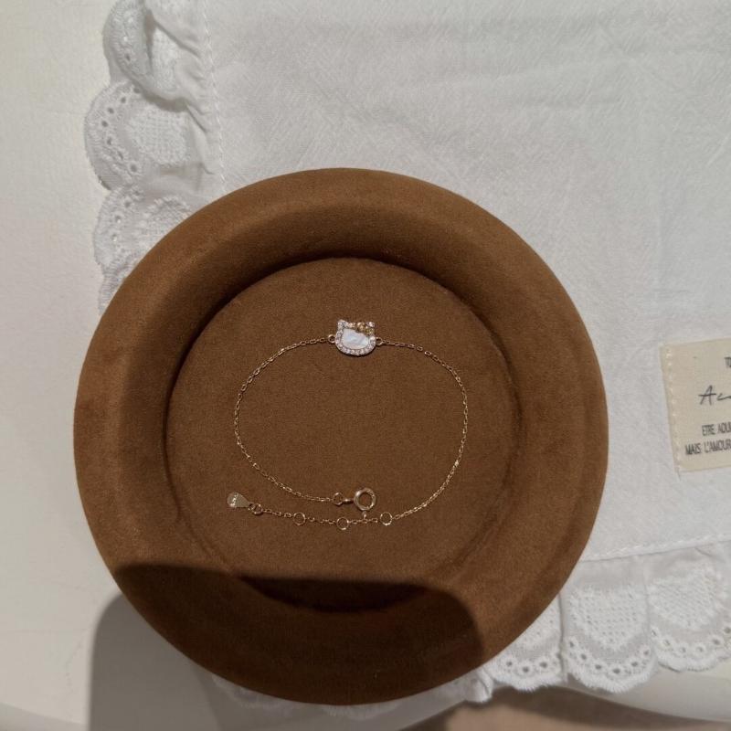 Kitty Bow Cute Kitty Fritillary Necklace Fashion Sweet Bracelet Accessories Women s Stud Earrings