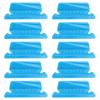 10 Pieces File Folder Tabs Clear Colored Hanging Folder Tabs with Inserts for Hanging Folders 2 Inch Plastic Folder Tabs