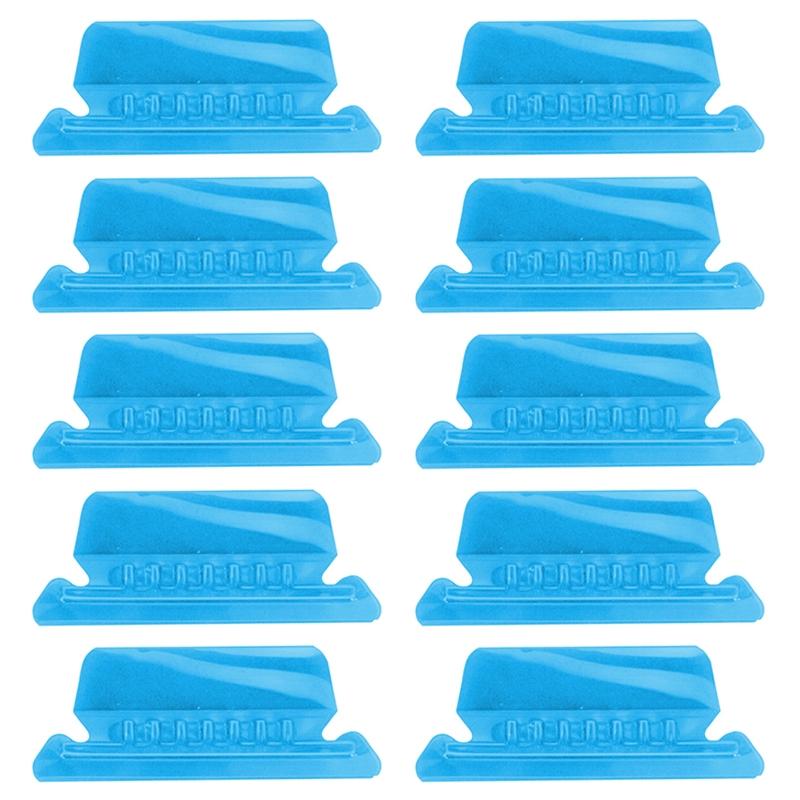10 Pieces File Folder Tabs Clear Colored Hanging Folder Tabs with Inserts for Hanging Folders 2 Inch Plastic Folder Tabs