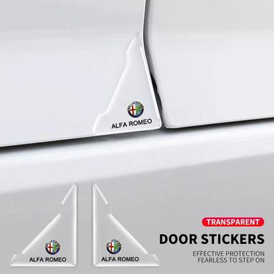 2pcs Car Door Corner Anti-collision Protector Sticker Auto Stickers for Giulia Giulietta Stelvio Mito Sportiva Mito