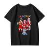 Girls' Round Neck Short Sleeves Christmas Witch  Group Print Casual Short Sleeves