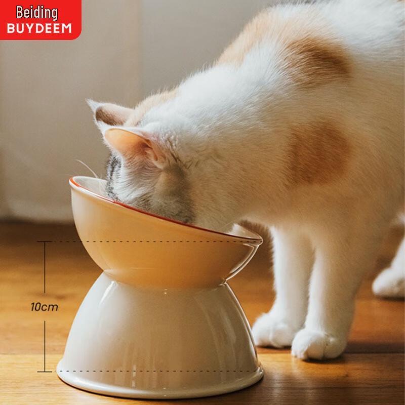 

Buydeem Reunion Red Ceramic Pet Food Bowl
