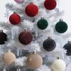 42-teiliges Beflocktes Weihnachtskugel-Schmuckset Weihnachtsbaum-Hängekugeln Dekorationen Party Haus Weihnachtsbaum Deko
