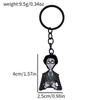 Anime Cartoon Nightmare Before Christmas Keychain Jack Skellington Charms Gothic Halloween Accessories Gifts