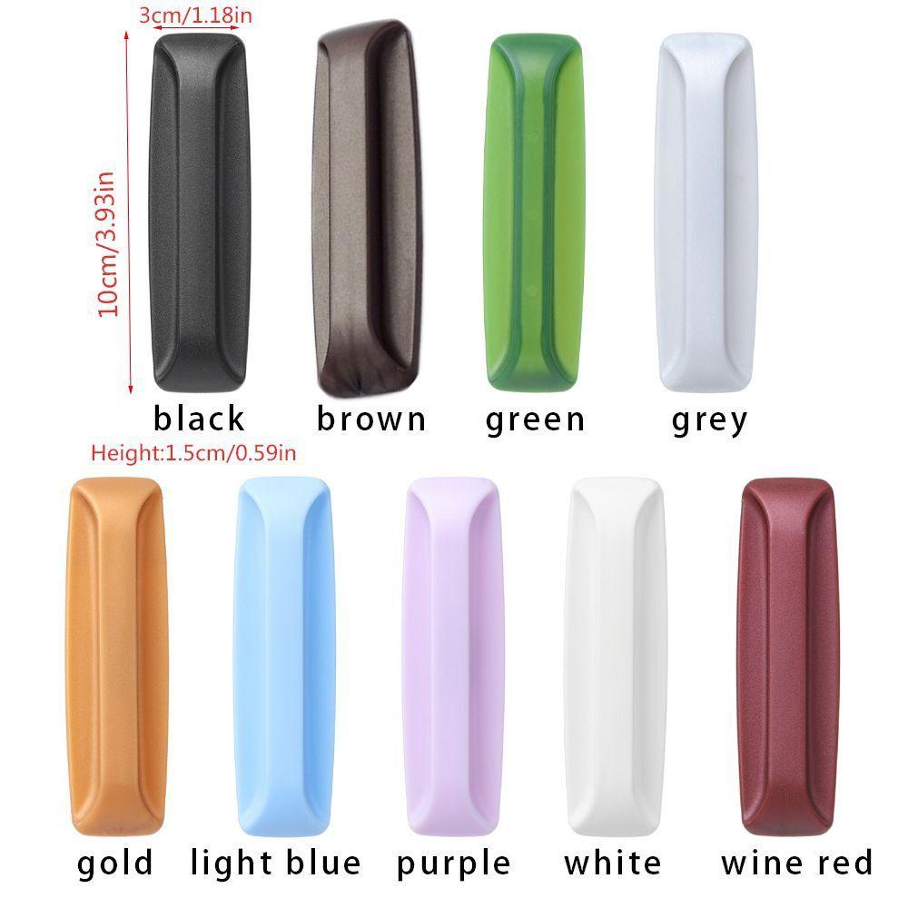 Multi-purpose Colorful Cabinet Pulls Auxiliary Window Door Wardrobe Pulls Furniture Decor Self-adhesive Handles Rectangular 2Pcs