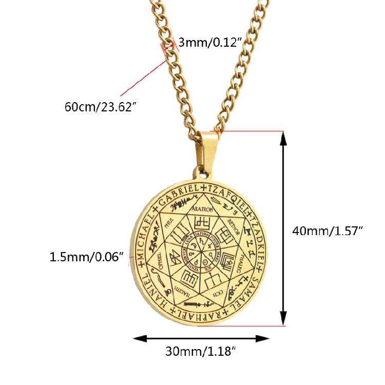 Amulet Sedmi archandělů Přívěsek Náhrdelníky Šperky Dárek Pro Ženy Šaty