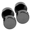 Boucles d'oreilles Punk Cool rondes en acier inoxydable noir pour hommes et femmes, Piercing d'oreille 3mm - 14mm