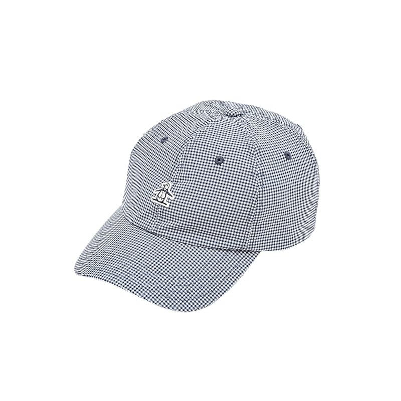 

[Munsingwear] cap soccer material gingham check baseball cap Sweat absorbent and quick drying golf MG5SCP06U NV00 (Navy)