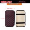 PU Leather Embroidered Red Wine Series Four Seasons General Motors Armrest Car Interior Accessories for Women