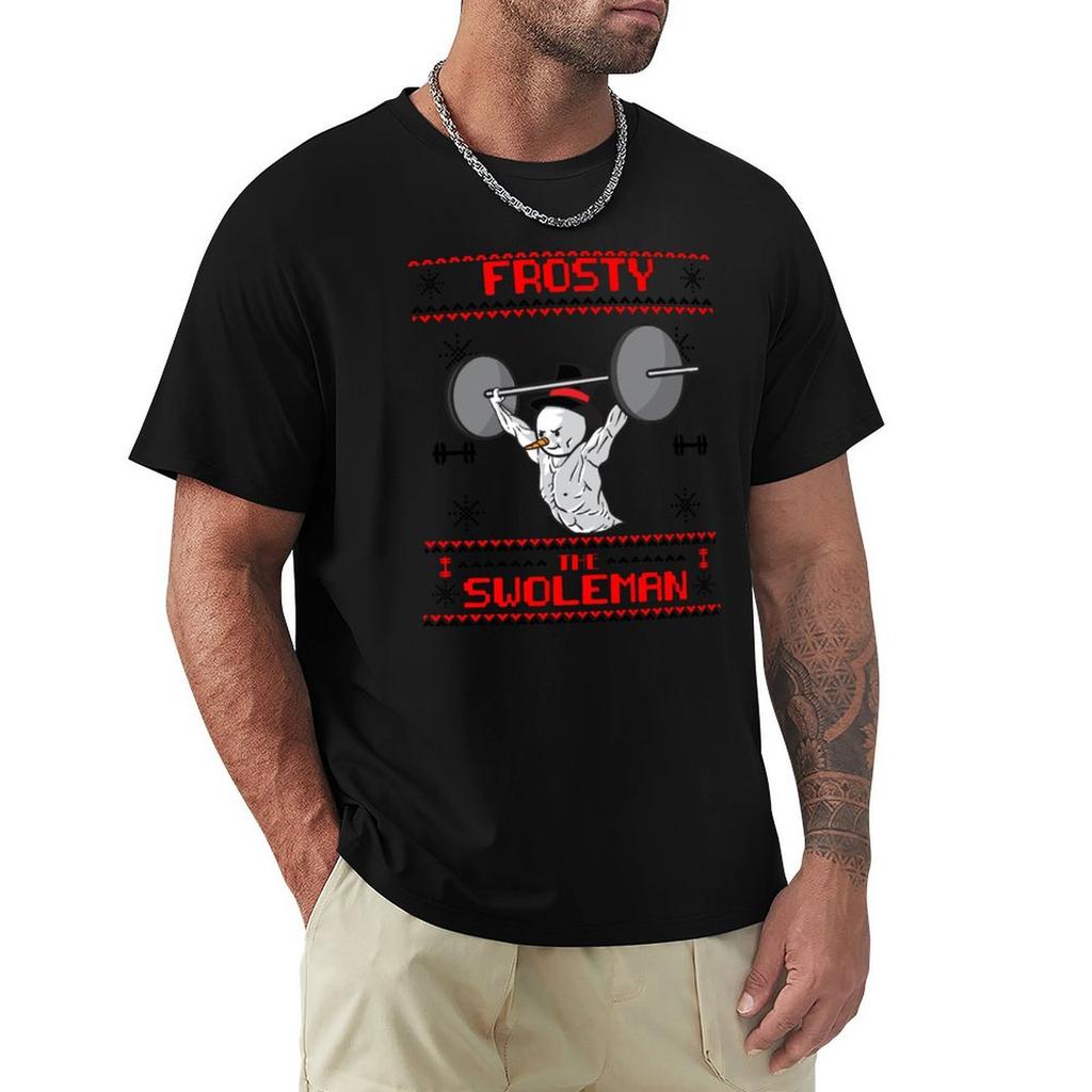 Frosty The Swoleunisex Christmas Version2 Shirt Hoodie Tshirt Big And Tall Basic Tee Shirt