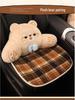 Winter Little Bear Plush Car Seat Cushion for Ford Escape, Mondeo, Focus, Escort