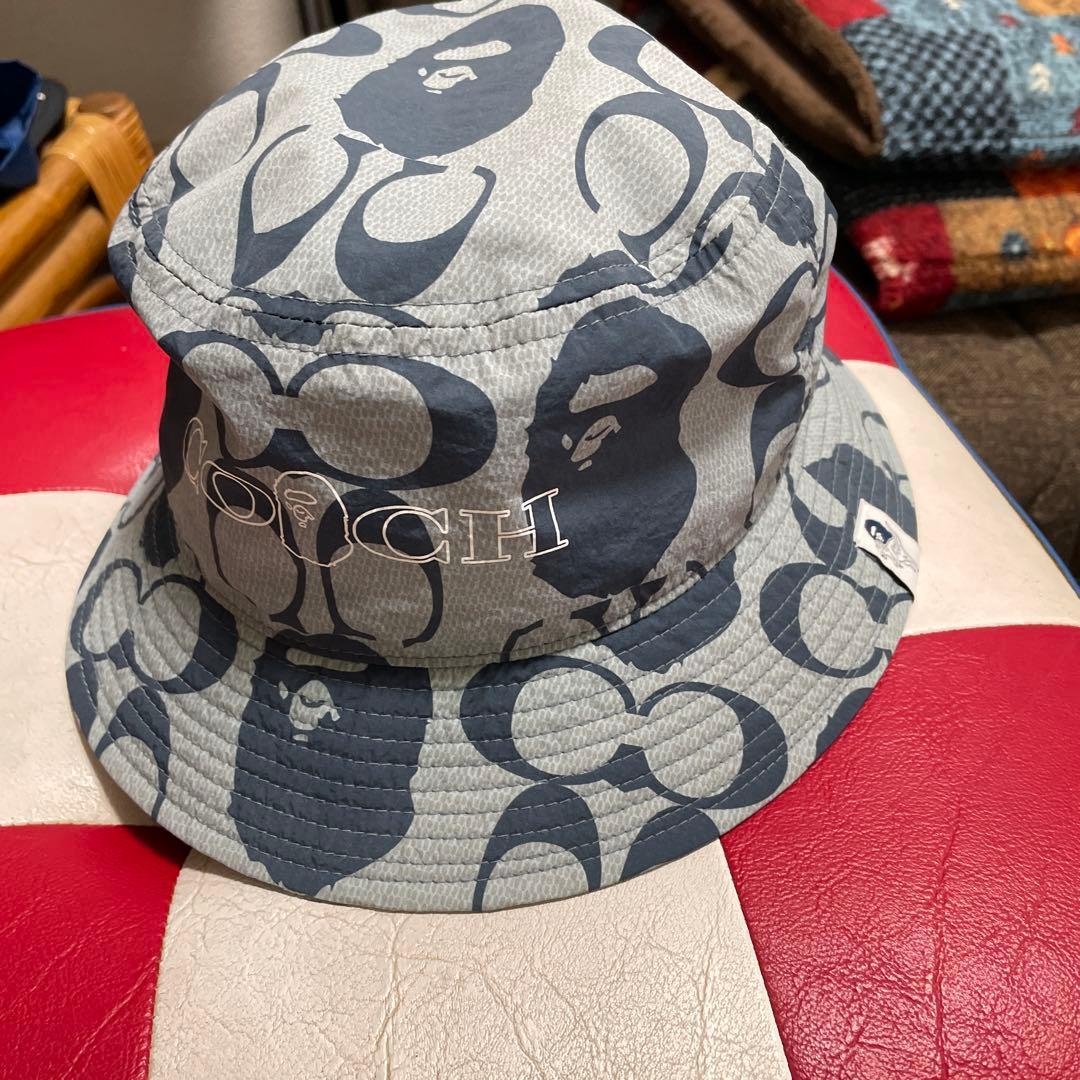 Used COACH x A BATHING APE bucket hat